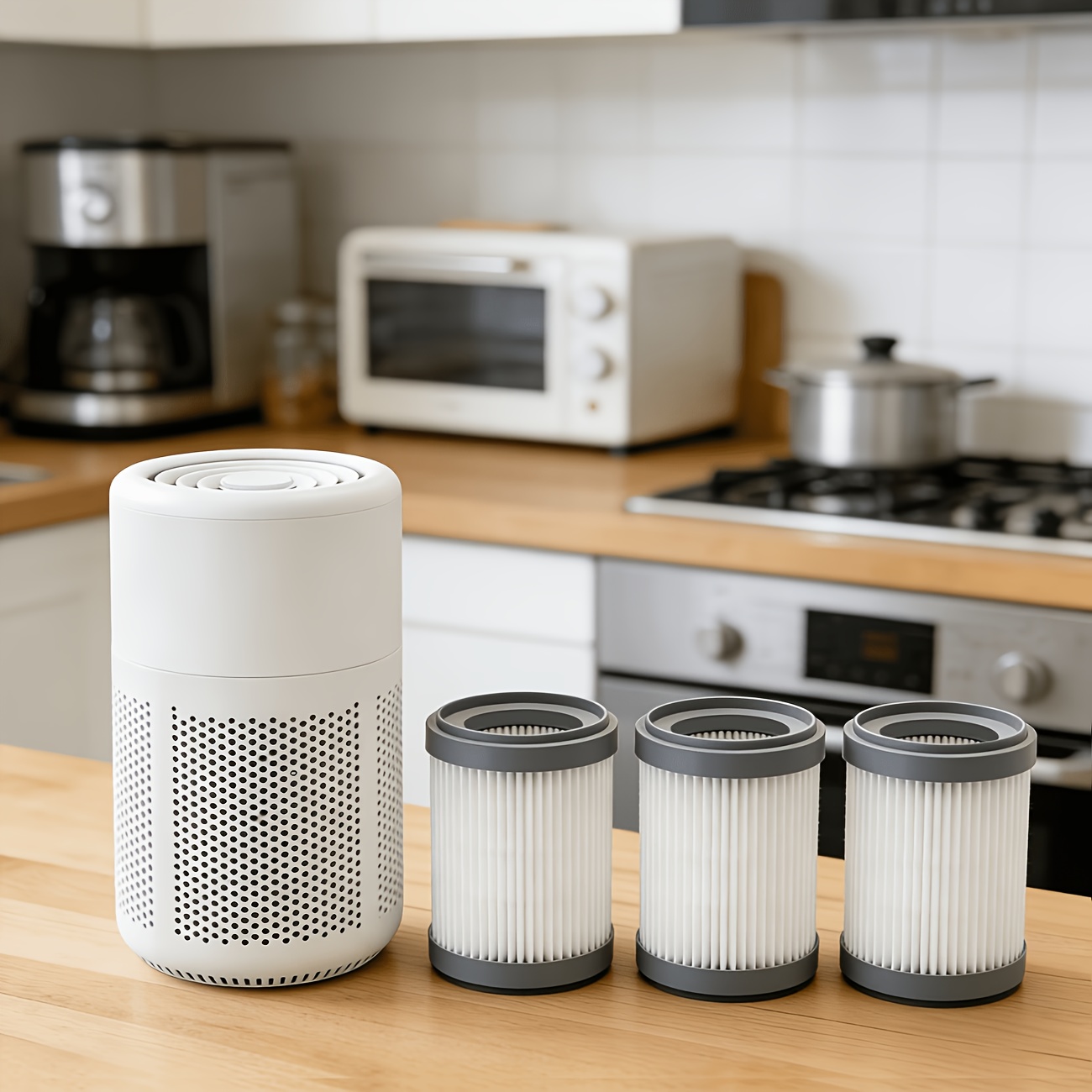 2026 New Model HEPA Negative Ion Desktop Air Purifier | Quiet Anti-Allergy Odor Eliminator | Effectively Removes Pet Dander, Cigarette Smoke, Pollen, Formaldehyde, and PM2.5 | Equipped with Type-C Port, Suitable for Bedrooms and Offices