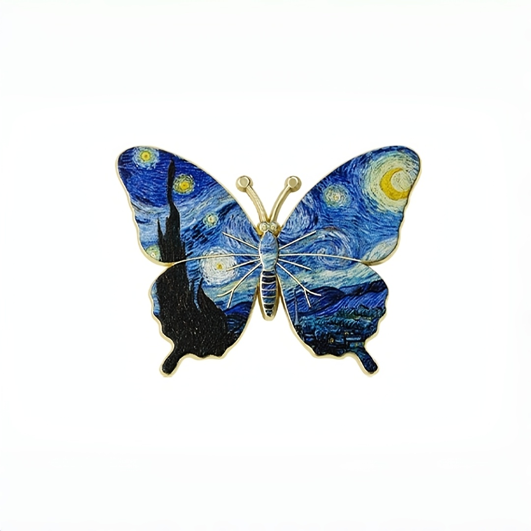 Butterfly Enamel Brooch Pin, Decorative Fashion Accessory