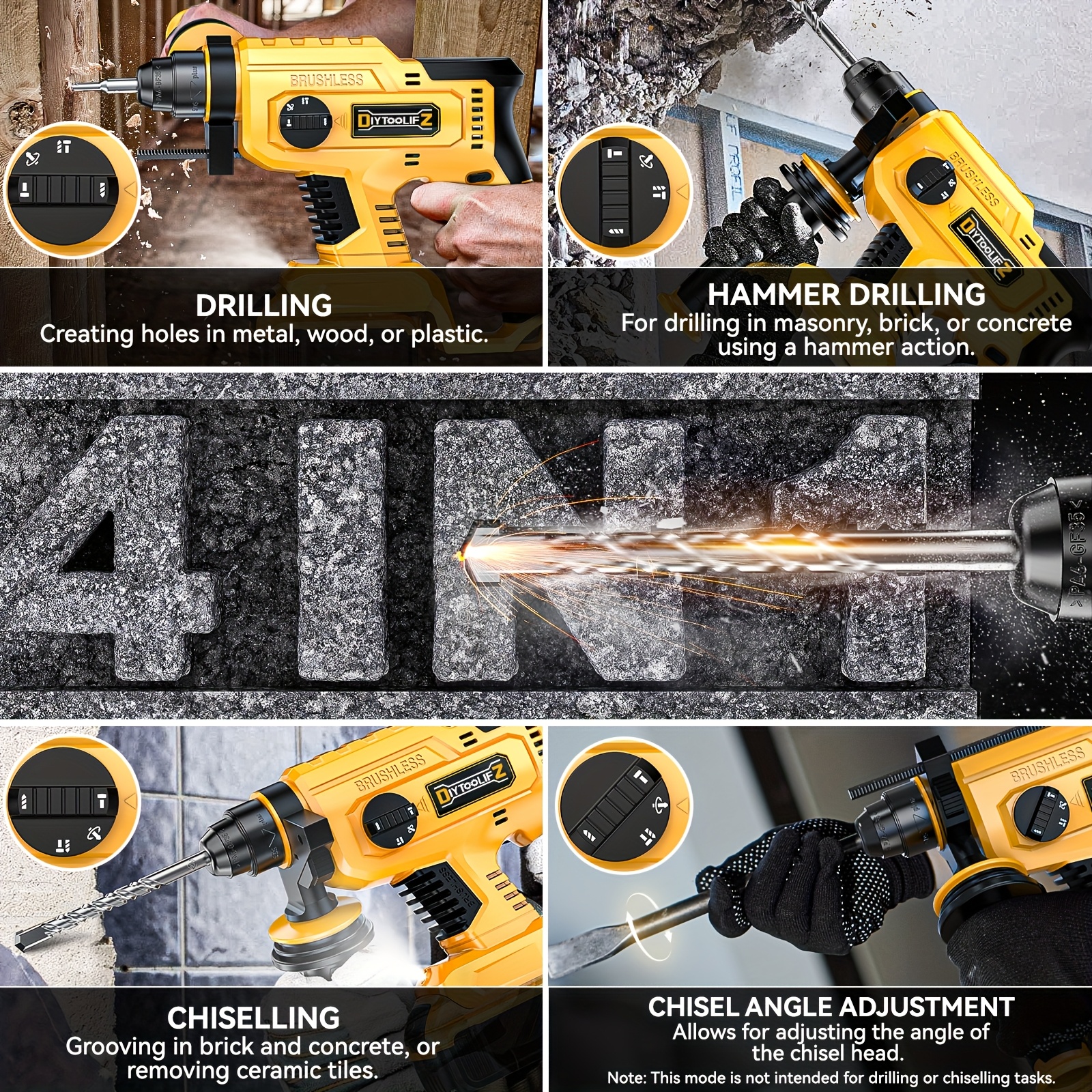 Drill Machine Cordless Drill For Masonry Cordless Rotary Hammer