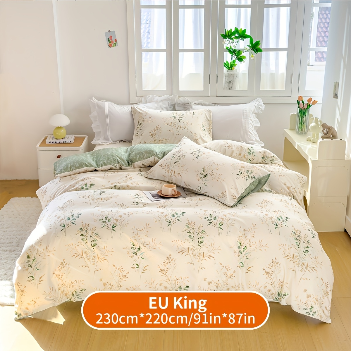 TEMU 3pcs Printed Down Comforter Cover Set (comforter And Pillow Inserts Not Included)