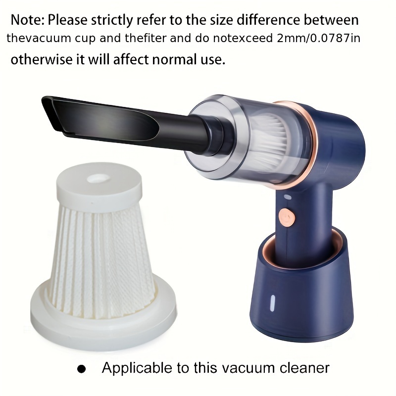 2/3/5pcs Washable Filter For Wireless Car Vacuum Cleaner, Reusable Portable Vacuum Cleaner Filter, Accessories For Vacuum Cleaner