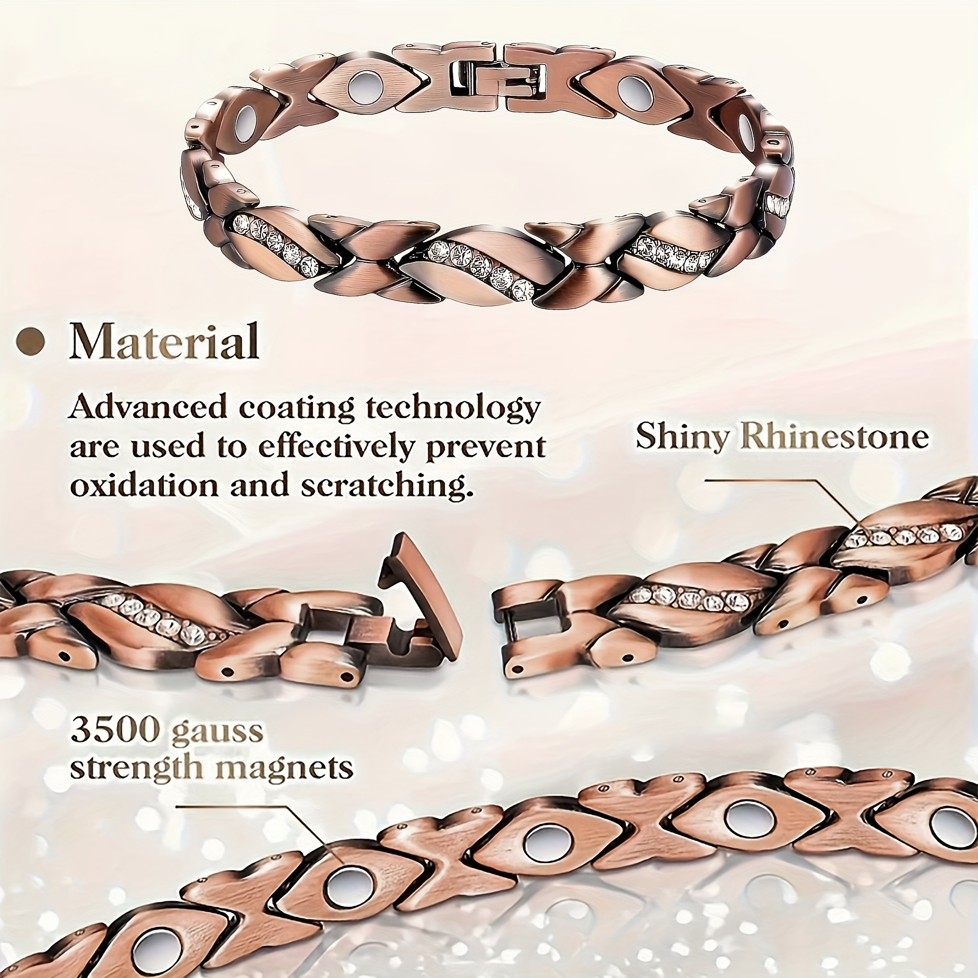 Hypoallergenic Magnetic Bracelet in Multiple Colors