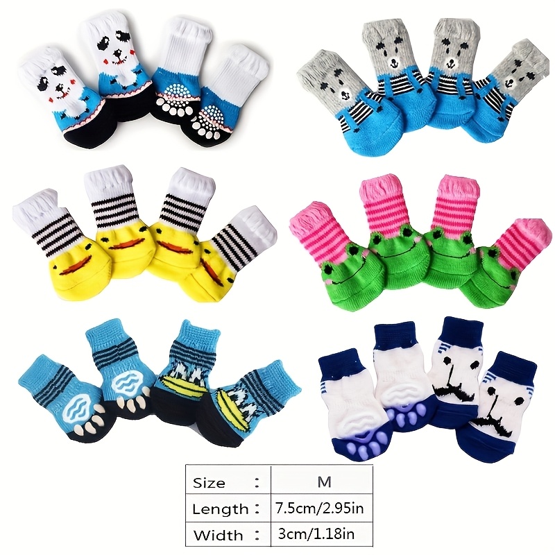 24pcs Non-Slip Pet Paws Socks for Dogs