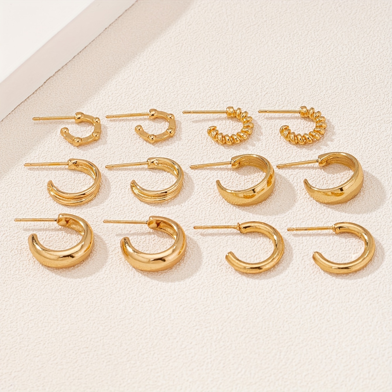 Simple Hoop Earrings, Zinc Alloy Ear Jewelry Decor For Daily Wear Dating