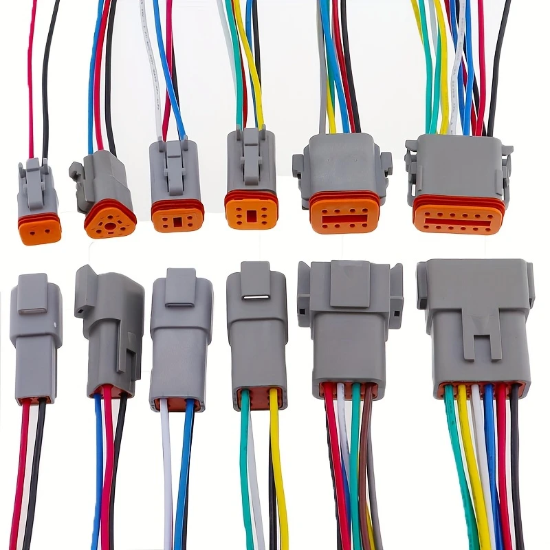 conector dt, enchufe automotriz, conector y hembra, arnés de cableado, terminal de bloque de cables dt2/2p3p4p6p8p10p12 detalles 0