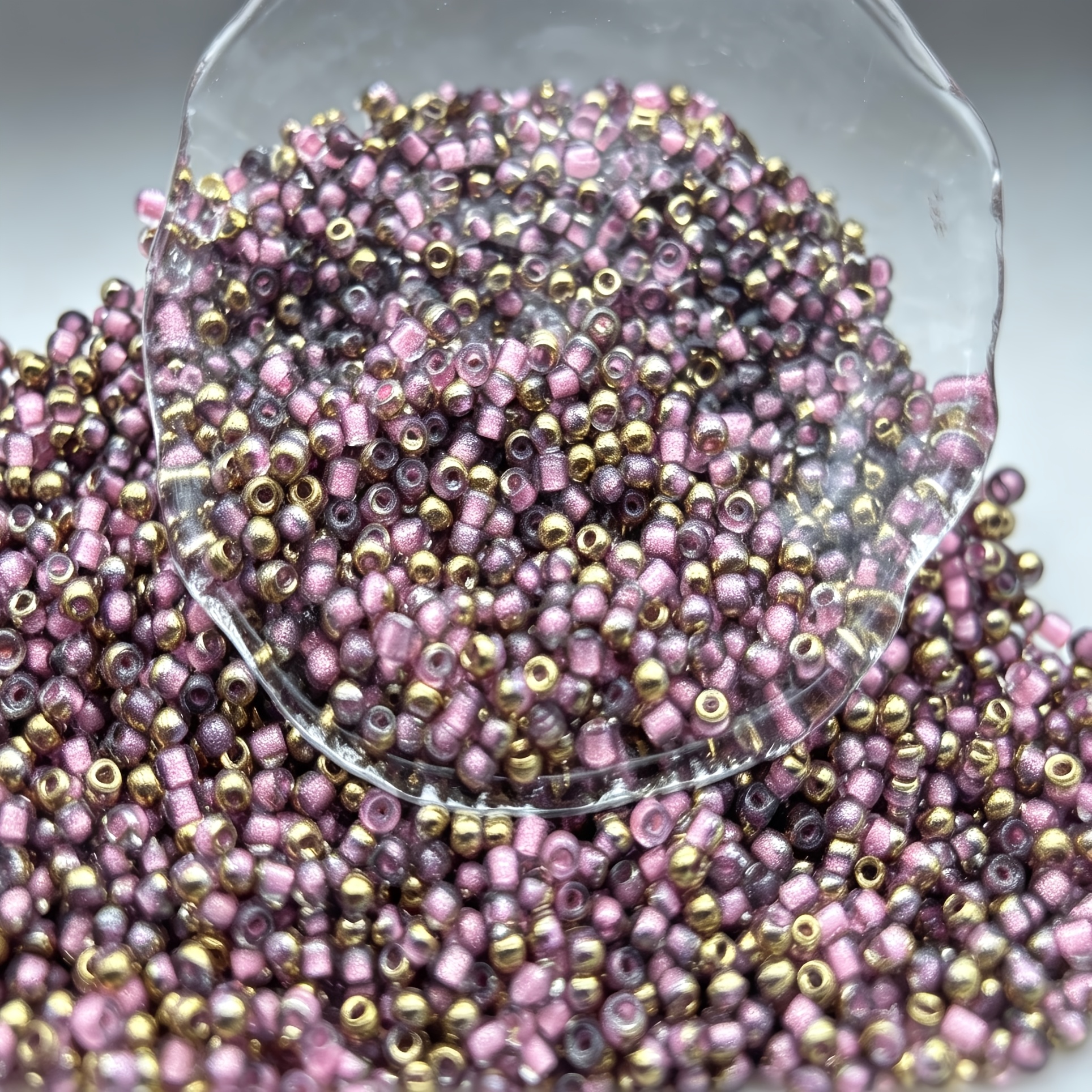 380pcs Half-Golden Artificial Jade Beads, Round Spacer Beads