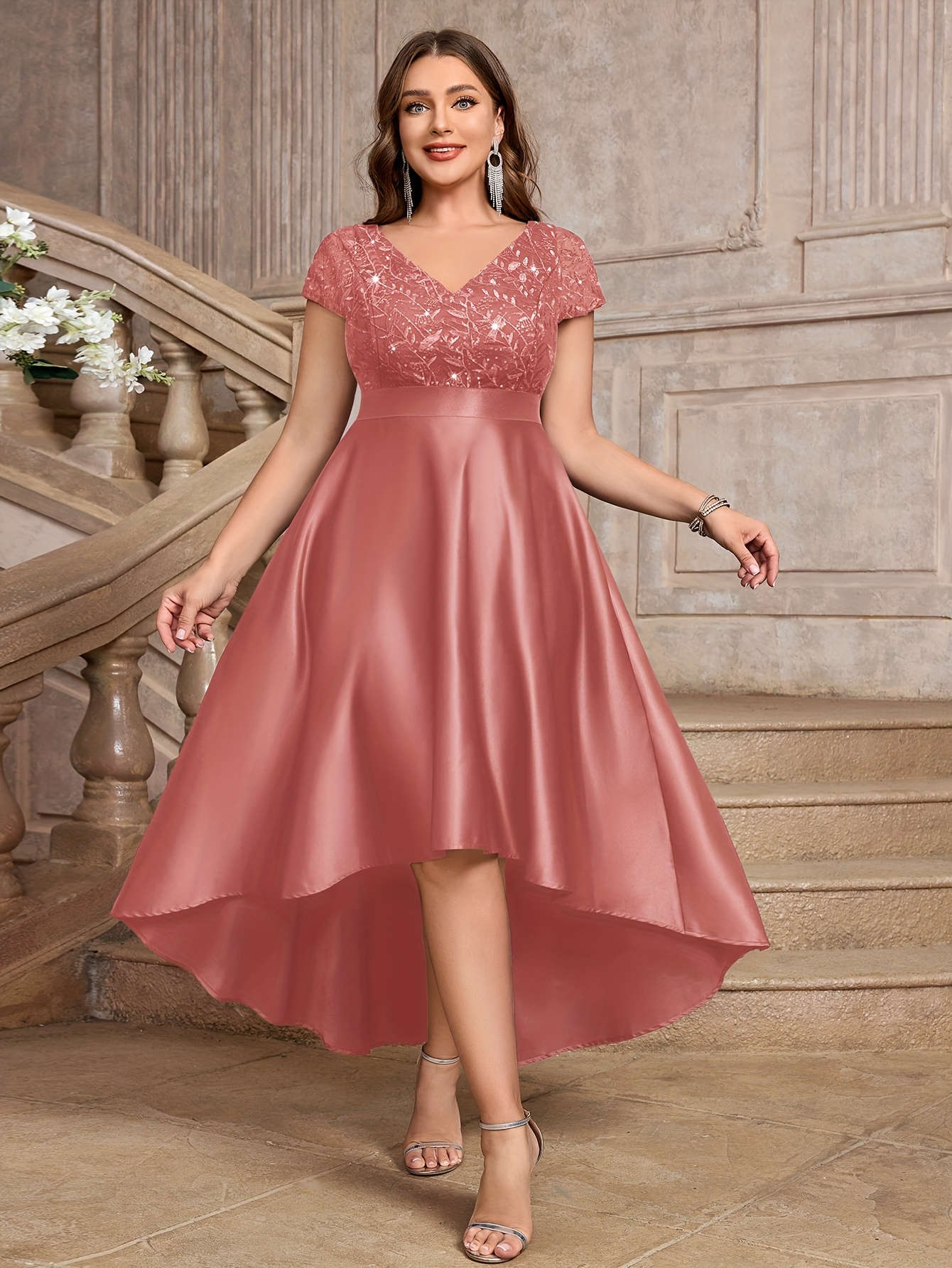 green emerald velvet dress Plus-Size Strapless Sweetheart Prom Dress 7496C Burgundy / 16 main image 0