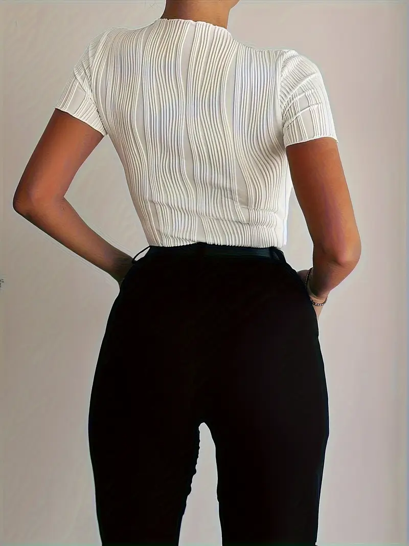 textured t t for summer womens details 4