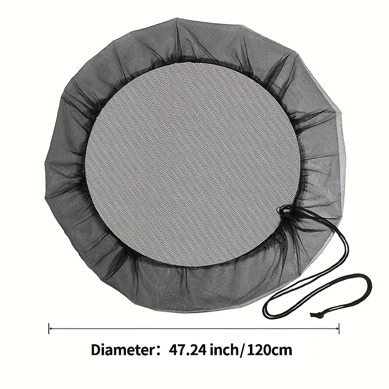 E-shop Polyester Regenabdeckung mit verstellbarem Kordelzug - Hält Mücken und Blätter fern, für Wassersammelbehälter im Freien, ideal für