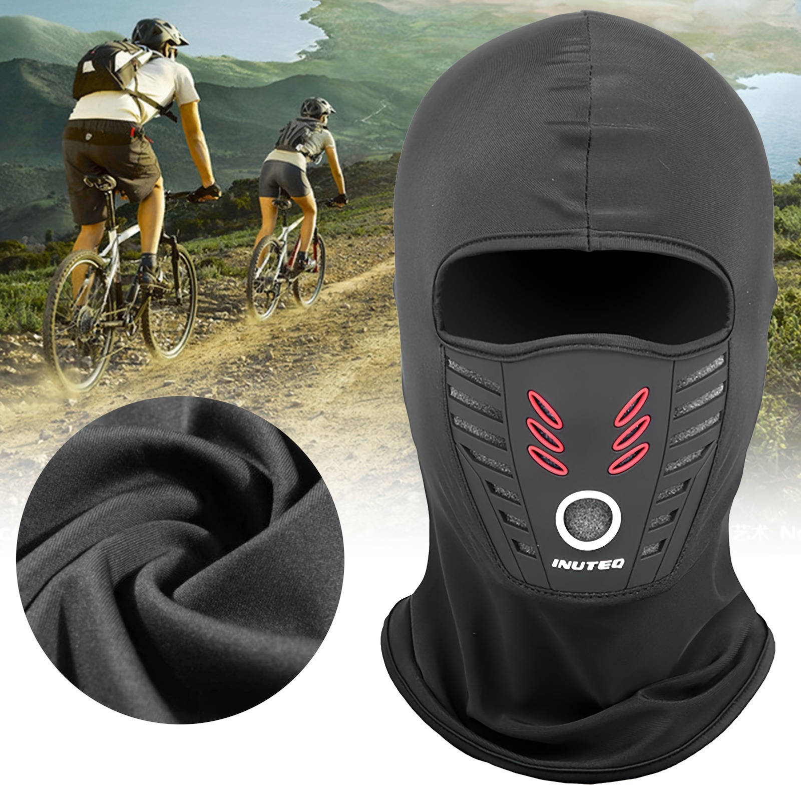 

1pc , , Uv , Balaclava For Riding, ,