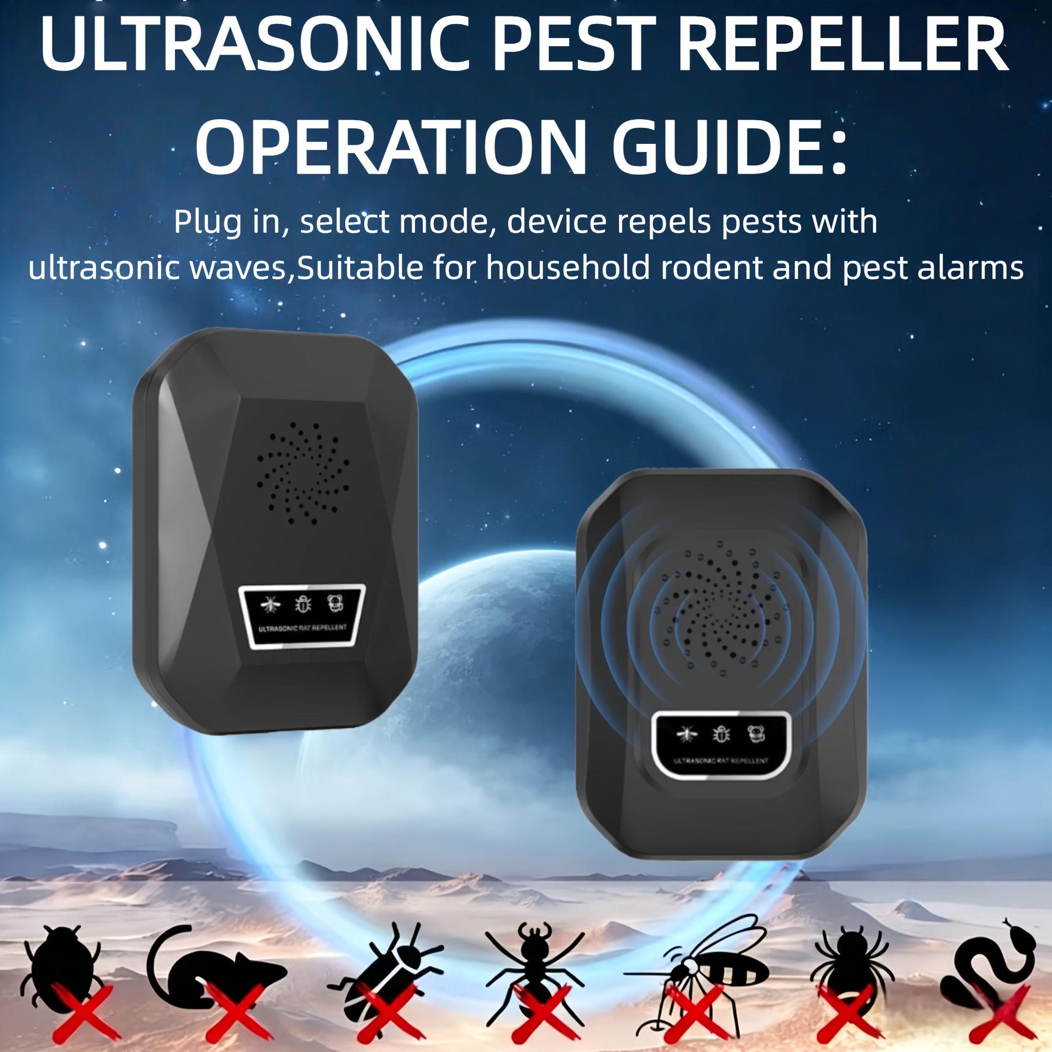usb plug in   technology insect repellent alarm system can drive away mice and pests for you portable mosquito repellent device suitable for household rodent and pest alarms mosquito repellents home office camping etc  
