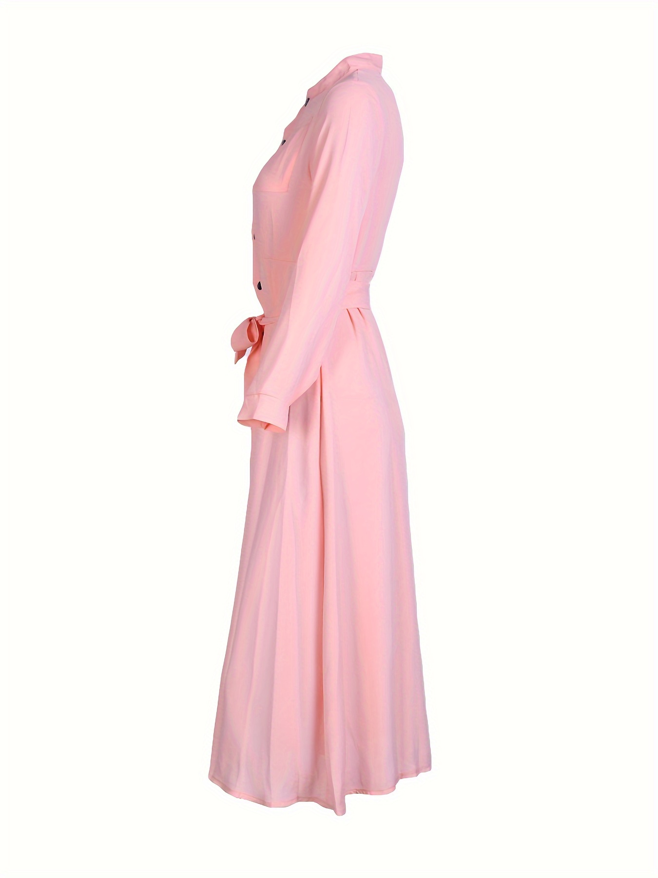 womens casual shirt dress long sleeve solid color draped - Temu