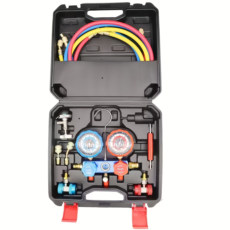 TEMU A Tool For Removing Vacuum Valve Cores, Rated Vacuum Of 20 Microns, Conditioning Maintenance Tool Has Sae 1/4, 1/4 Vacuum Valves.