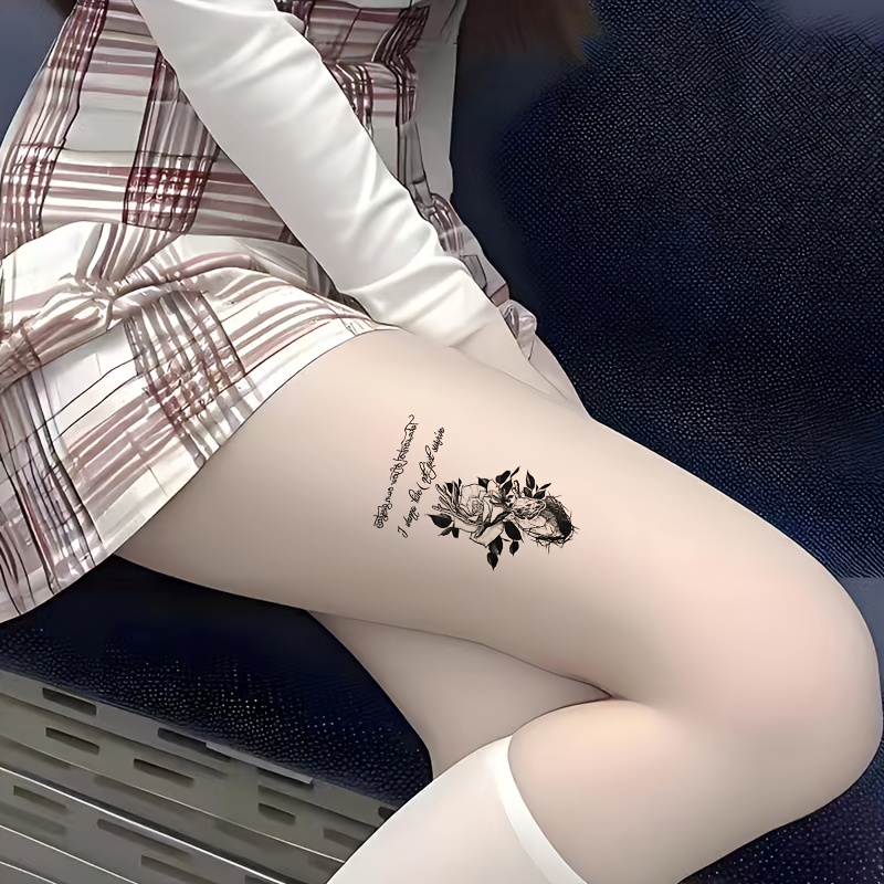realistic melanin   temporary tattoo sticker for men and women trendy tattoo for   and legs