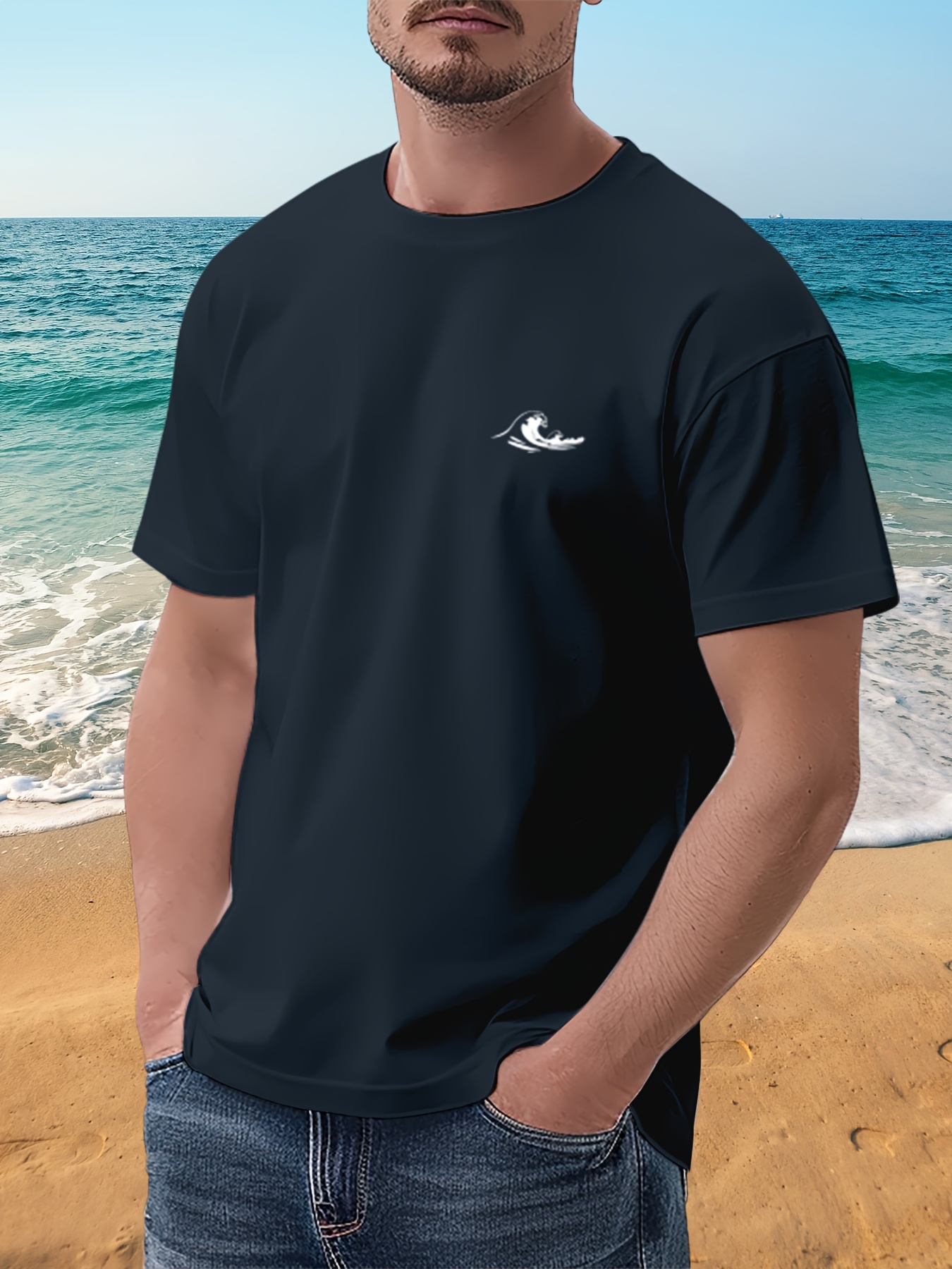 Wave 180G Men's Short-Sleeve Printed T-Shirt