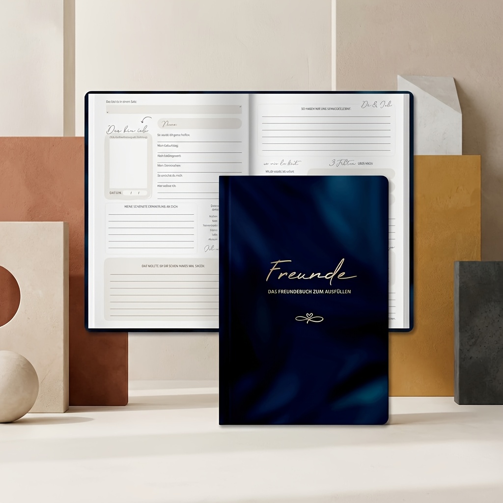 A Friendship Book For Adults, Suitable For Up To 31 , Including Q&a And Travel Footprint Cards, For , A5 Friendship Book
