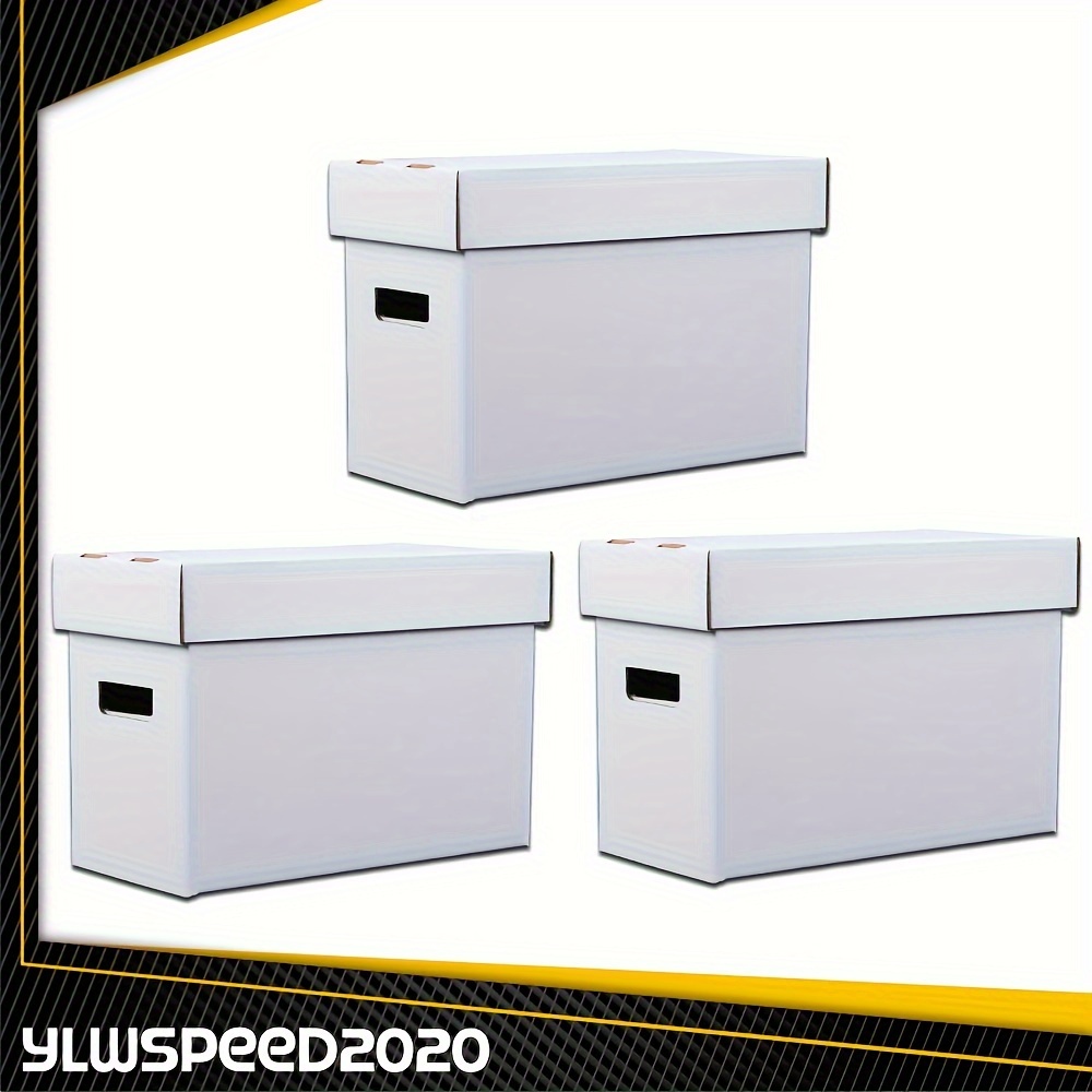 TEMU 3pcs Comic Books Storage Boxes Short Holds 150-175 Stackable Archive