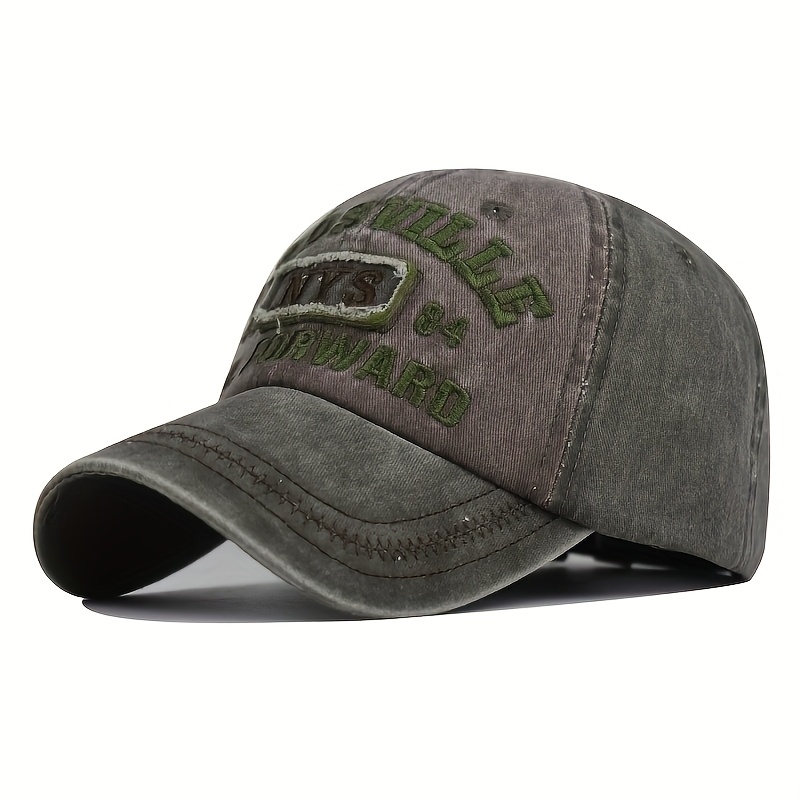 vintage washed baseball cap adjustable strap distressed fade  display picture 1