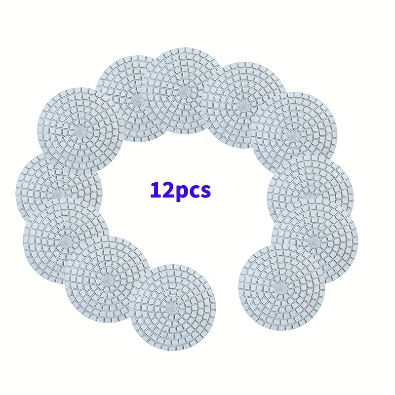 12pcs -one Polishing Pads, Sanding Discs, Ceramic Tile Repair Corner Grinding Discs, Universal Polishing Pads, Ceramic Tile Repair, Diamond Dry Grinding Discs
