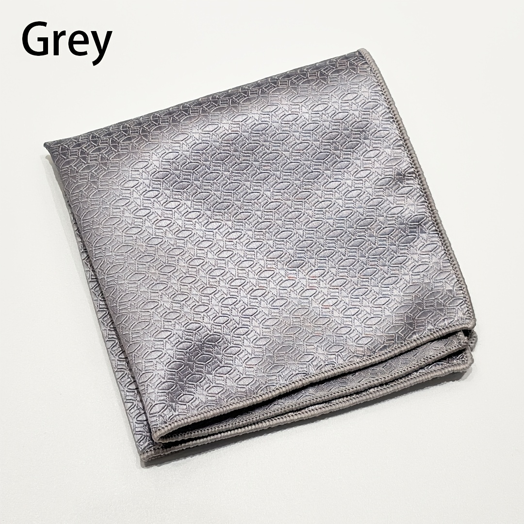 Solid Colors Men's Pocket Square, Elegant Suit Accessories
