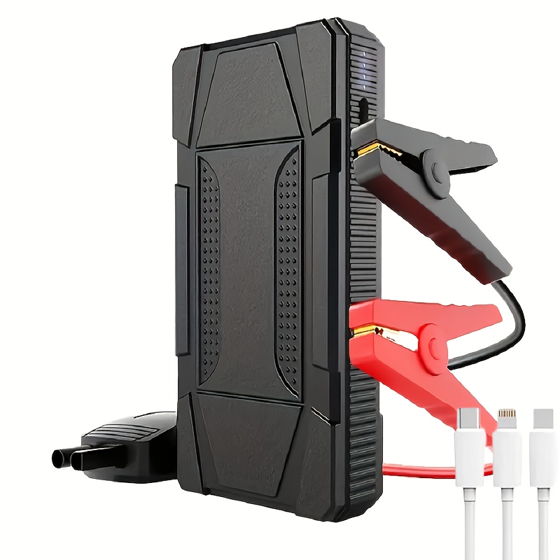 TEMU 1200a Power Portable Car Battery Charger - Usb , Led Flashlight, And 12v For 7.0l Gas And 4.5l Cars