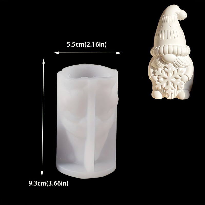 TEMU Resin Silicone Mold, 3d Santa Claus Silicone Mold, Santa Claus Hugging A Tree, Santa Claus Hugging A Snowflake Mold, Christmas Candle Making