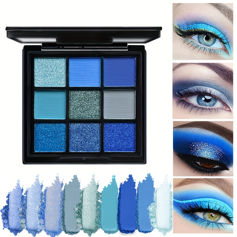 9- Eyeshadow Palette - Matte & Shimmer , Plant Squalane Ingredients, Perfect For Daily Wear, Parties, Halloween & Stage Makeup