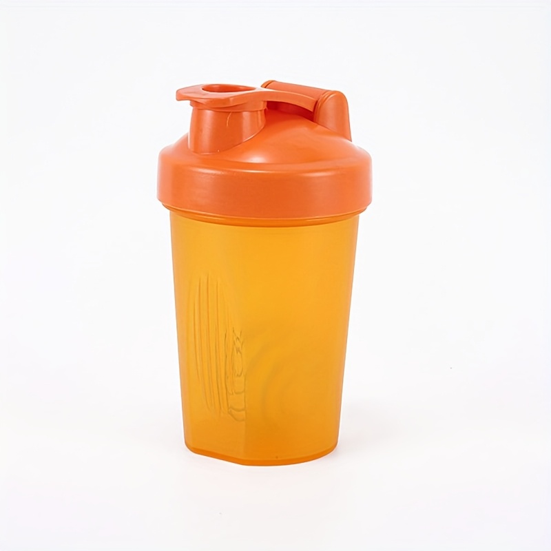 TEMU 400ml/14oz Protein Powder Shaker Cup With Mixing Ball - Durable Plastic Fitness Shaker Bottle For Protein Shakes, Sports Drinks & Meal Prep -