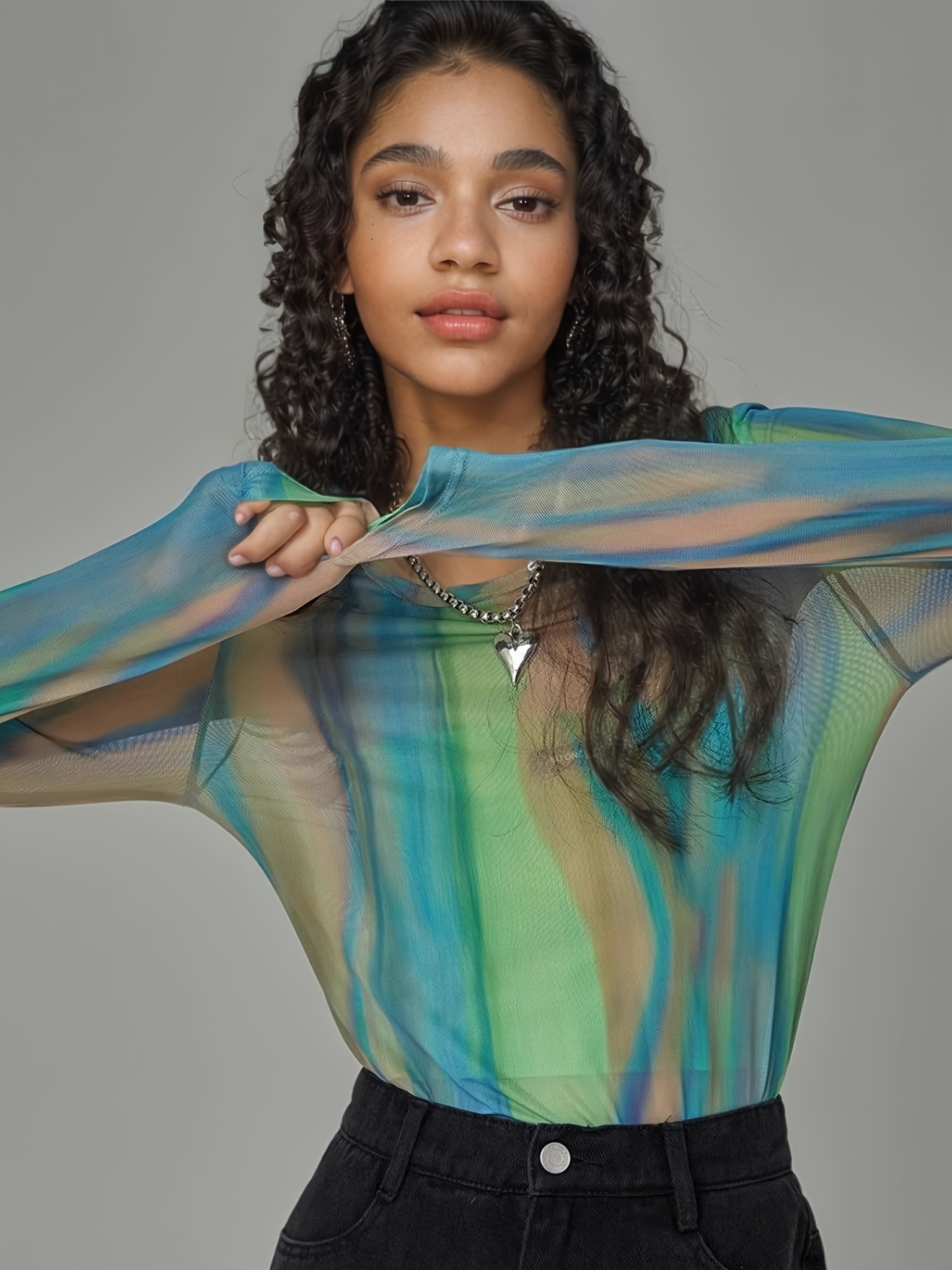 tie dye long sleeve shirt womens