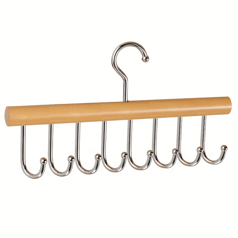 Image of A Versatile 8-hook Clothes Rack For Home Use, Ideal For Organizing Garments, Ties, Belts, Undergarments, Hats, And Other Storage Items In The Bedroom.