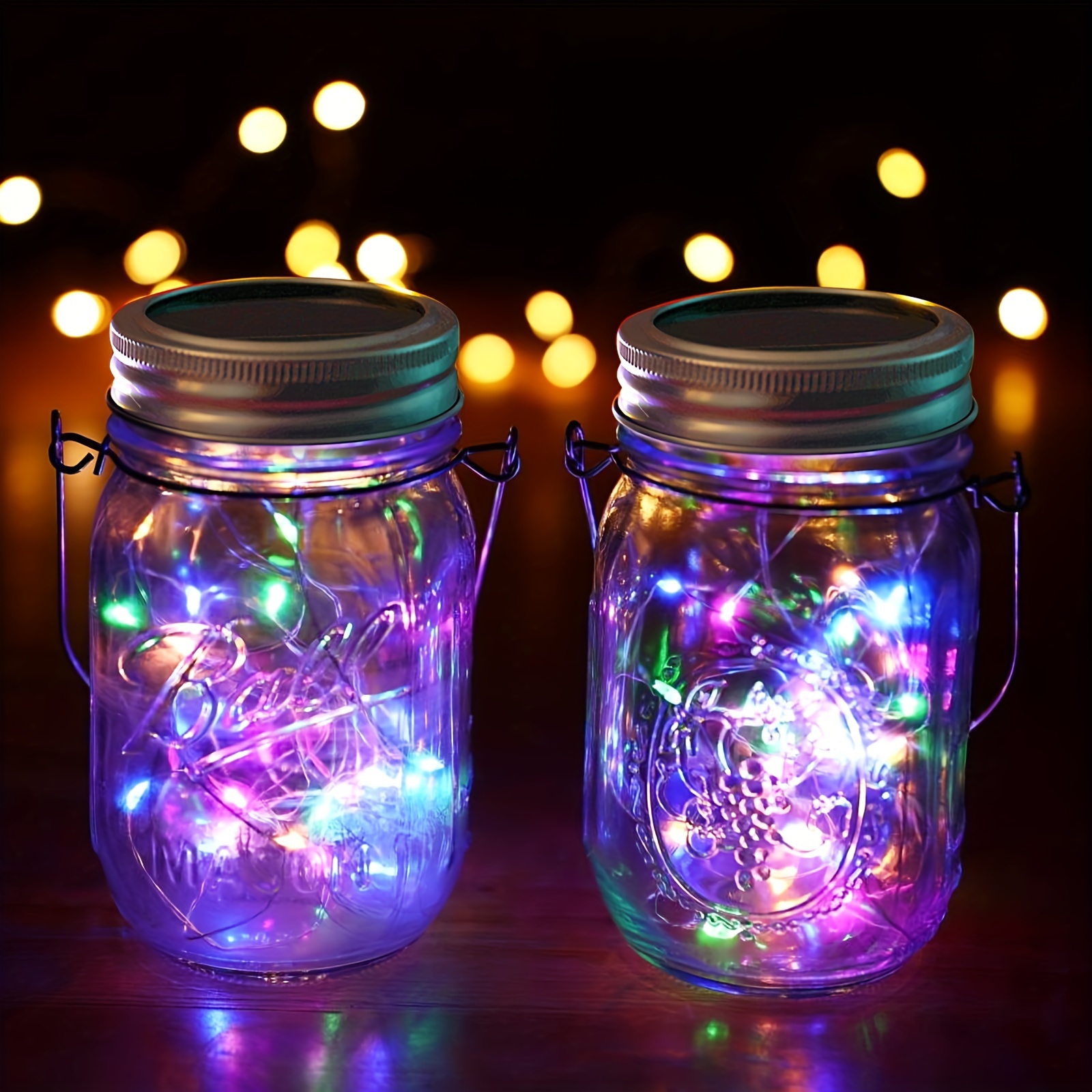 

Upgraded Solar Mason Jar Lights, 12 Pack 30 Led String Fairy Star Firefly Jar Lids Lights, Jars Not Included, Best For , Great Outdoor Lawn Decor For Patio Garden, Yard (muticolor)