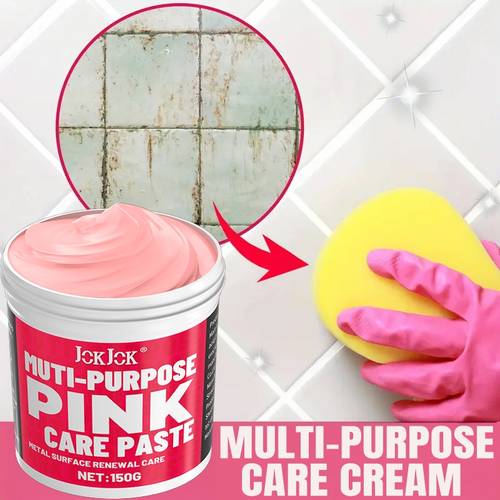 multi purpose paste refreshes metal ceramic gentle formula with long lasting scent for tiles sinks bathtubs more