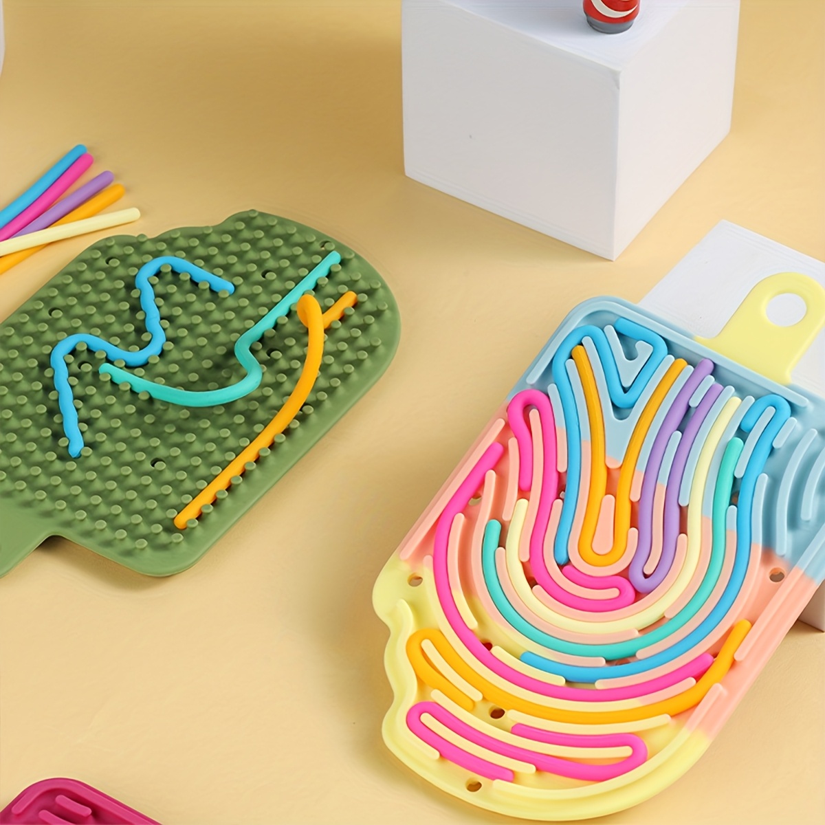 childrens ice cream relax   board kids busy board   board toy multi color educational toy ideal for christmas and new year birthday gift mini toy for fine motor skills and     colors
