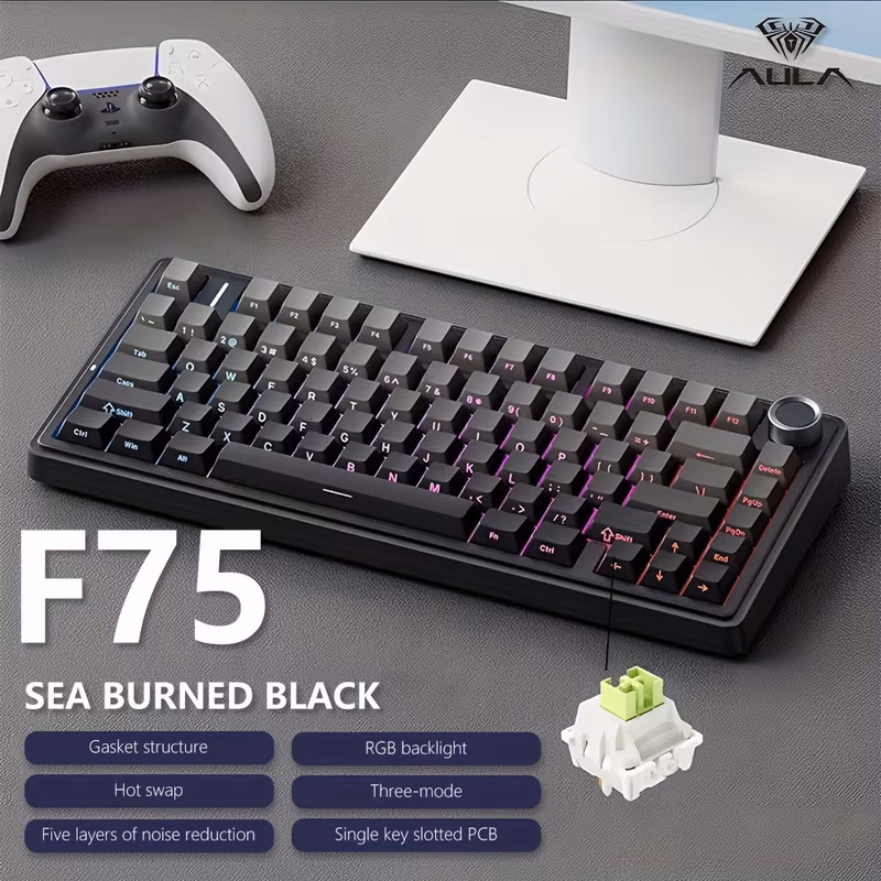 AULA F75 · teclado mecánico 75 % · imagen 3 del anuncio