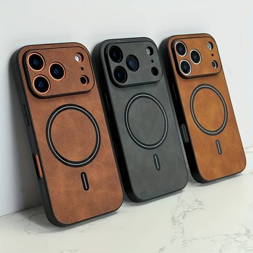 poza articolului husă de telefon: husă nouă , magnetică, rezistentă la șocuri, compatibilă cu iphone 17 16 15 14 13 12 11 pro air 17pro 17 , cu protecție pentru lentilă și încărcare wireless