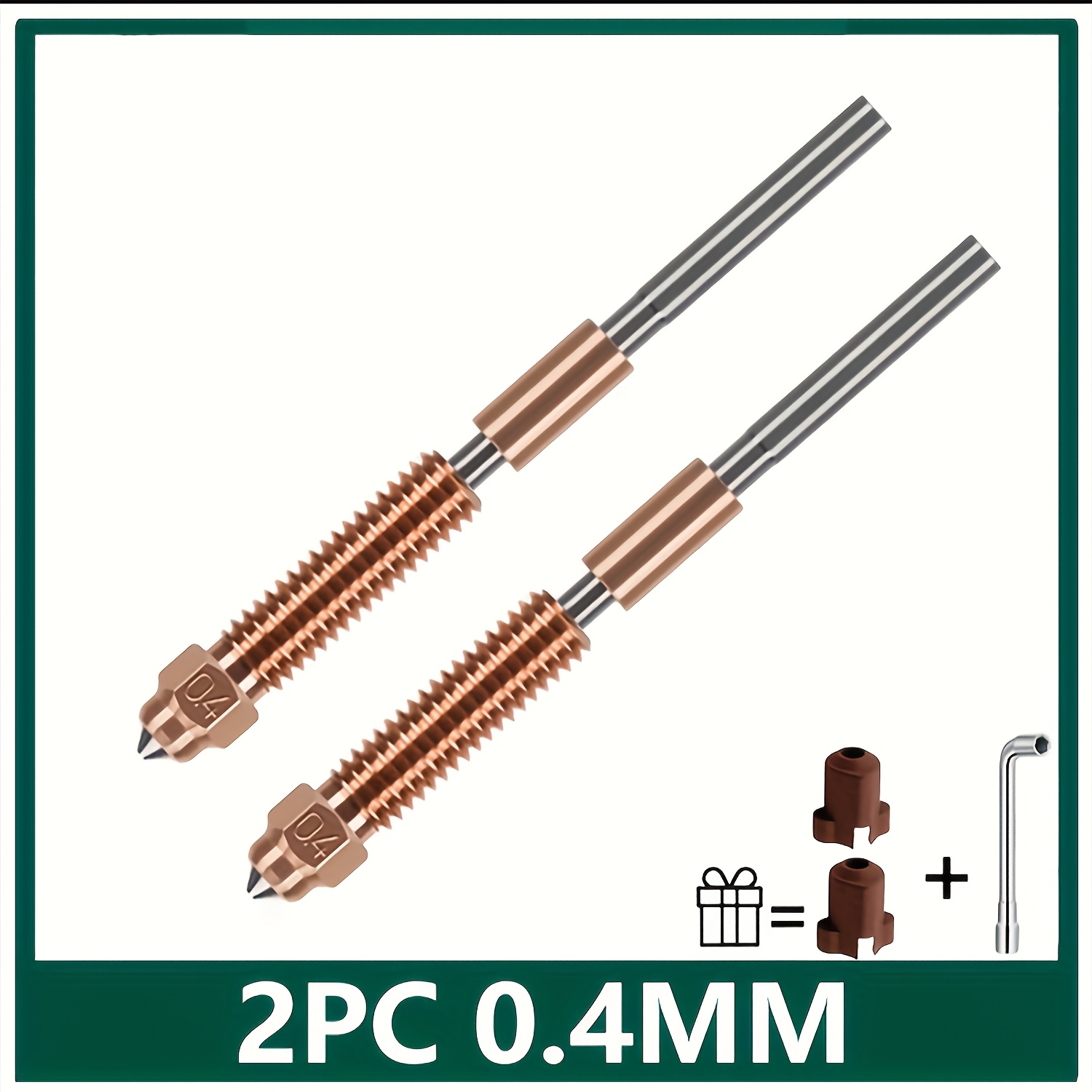 Image of 2pcs K1c 3 V3 Unicorn Quick Change 3d Printer Nozzle Kit 0.2/0.4/0.6/0.8/1.0mm, For K1c/ 3 V3/ 3d Printer Parts