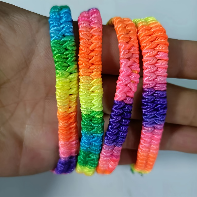 Colorful Ethnic Style Rope Bracelet Adjustable Minimalist Design