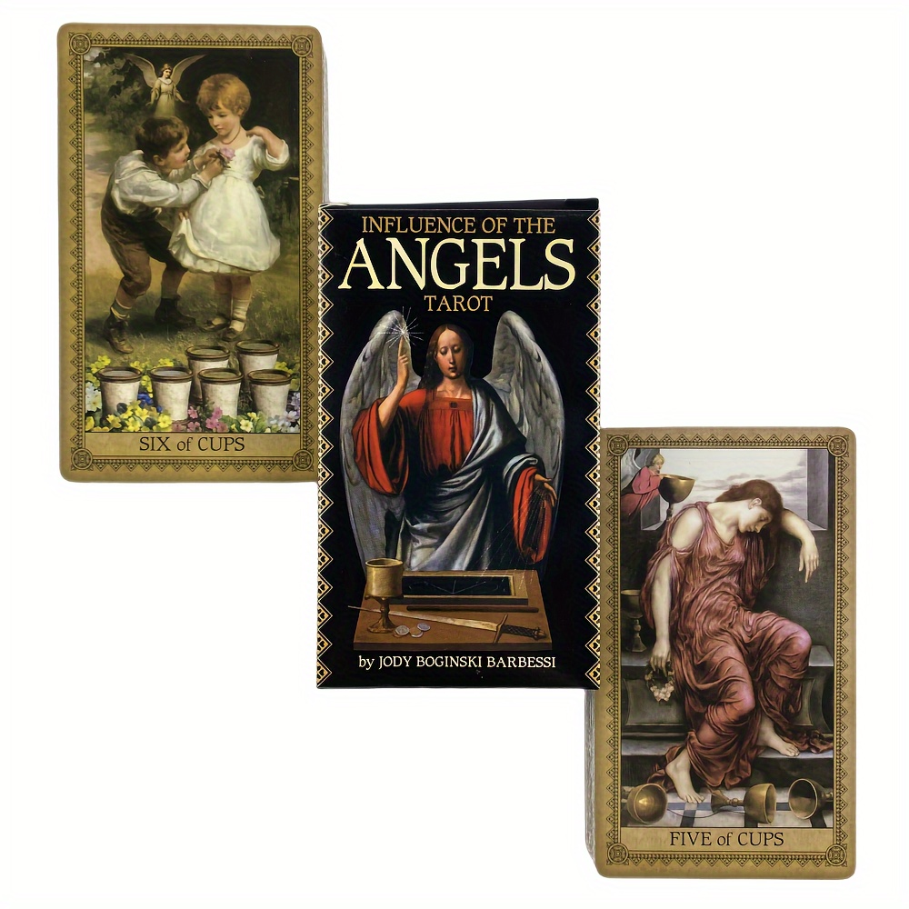 Influence Angels Tarot Cards 78 card Deck Guidebook - Temu