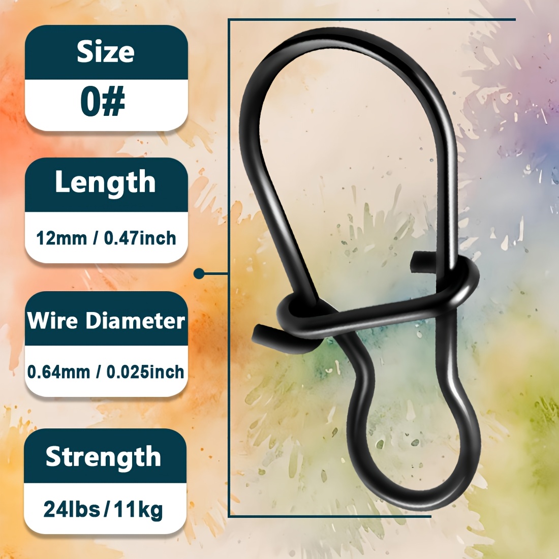 Image of 50pcs 9km Stainless Steel Fishing Snaps, Quick Change Carabiners With Swivels For Saltwater Fishing Tackle, Ideal For Thanksgiving, Christmas, Halloween, New Year, Spring Festival, Fishing Gear