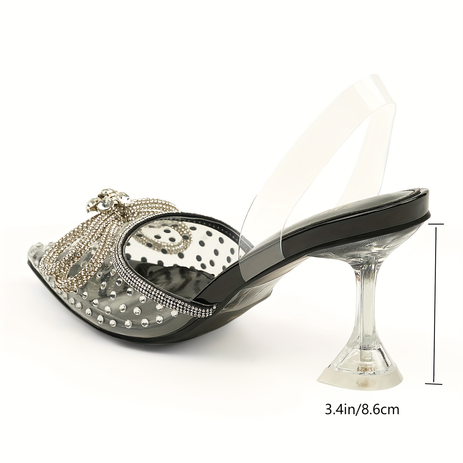 Clear kitten heel shoes online