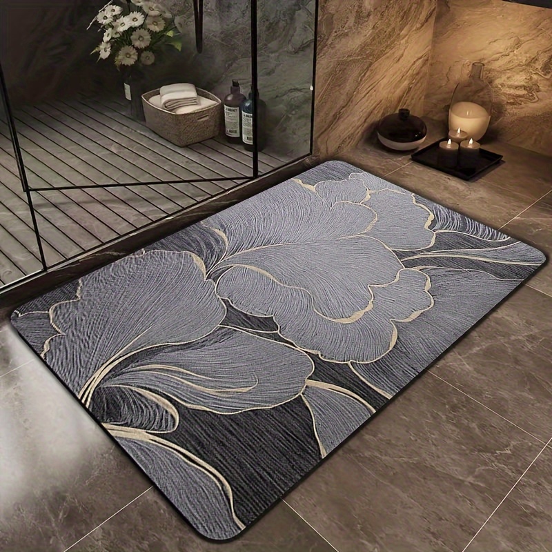 

Luxurious & Stylish Absorbent Bathroom Mat - Soft Mud, Non-slip, Stain-resistant For Kitchen & Doorway, Doorway, Dirt-resistant