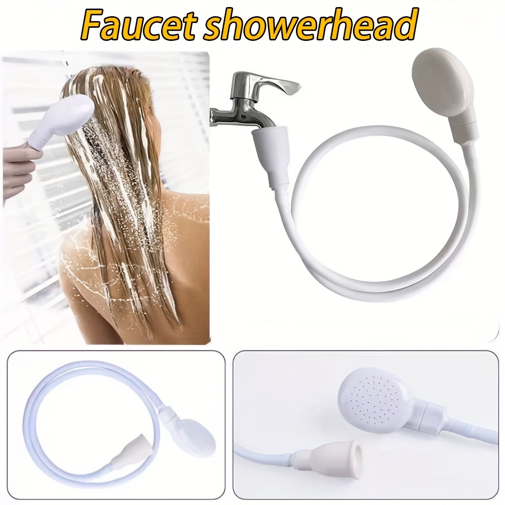 1pc 360 rotating faucet nozzle shower head modern synthetic rubber bathroom and kitchen faucet extender with water purification device   safe for non drinking water rv and home decor additions faucet additions
