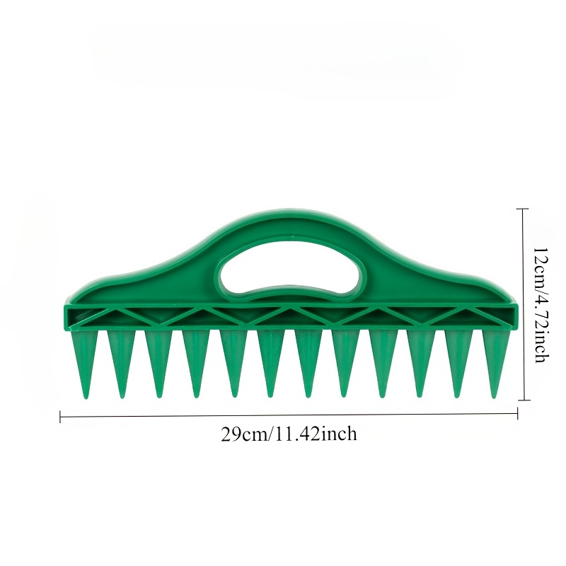 E-shop 12-Loch-Saatgutstreuer für den Garten – Wasserdichter, langlebiger Kunststoff-Pflanzgriff mit ergonomischem Griff, manueller Saatgutsprenger für