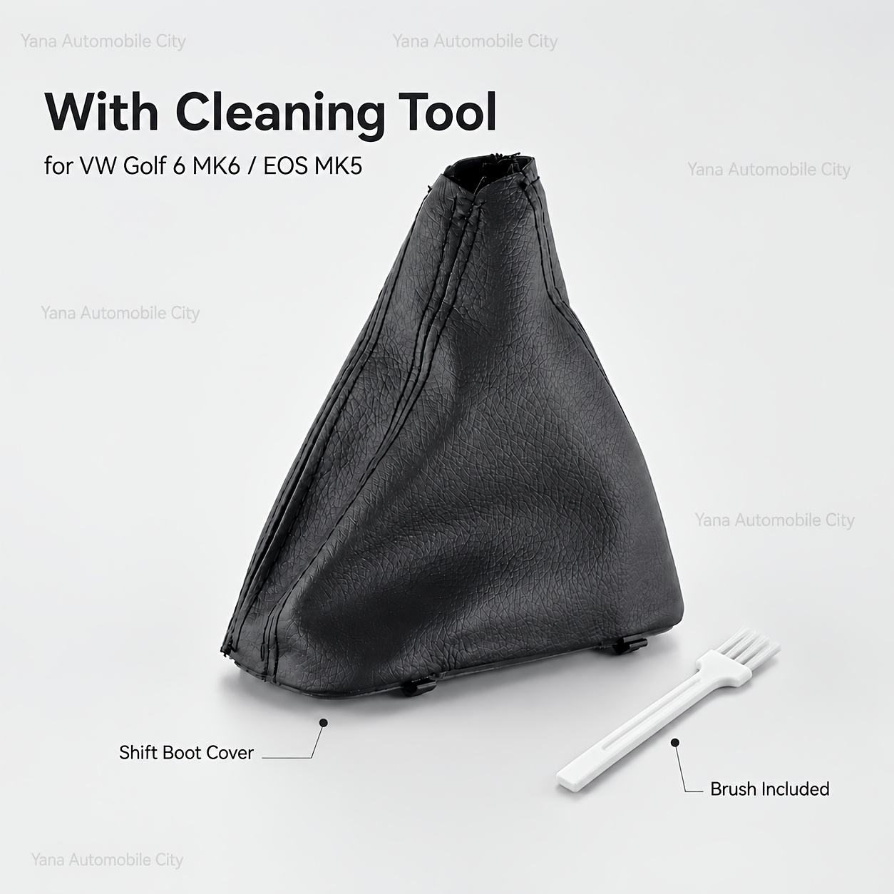 TEMU Automatic Dsg Gearbox Handle Shift Lever Cover Dust Cover For Golf 6 Rediser Mk6 Mk5-- Reinforced Version, The Brush Random