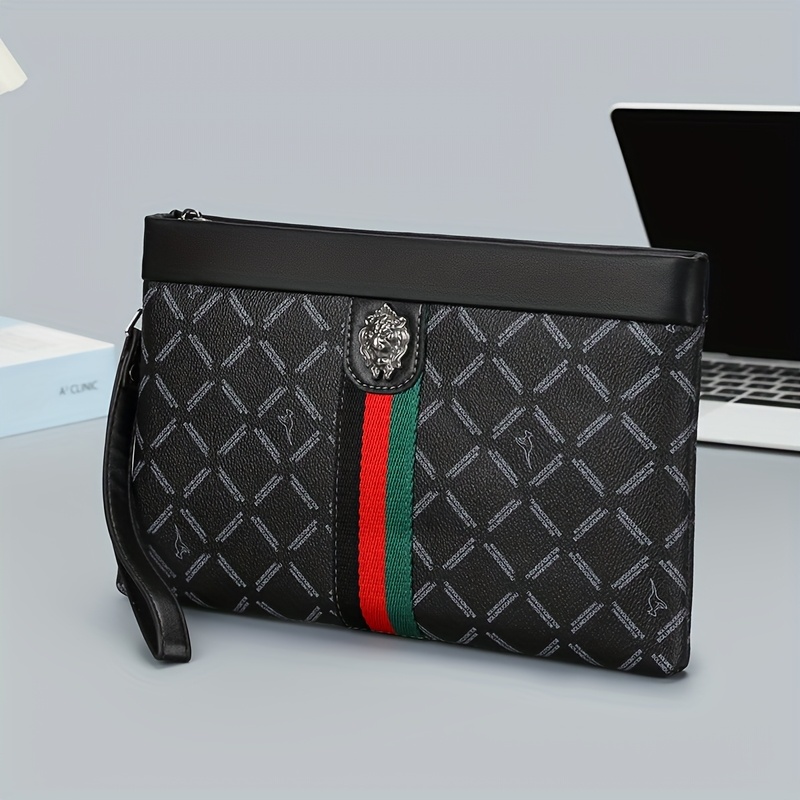 mens clutch bag large capacity handheld bag portable pouch