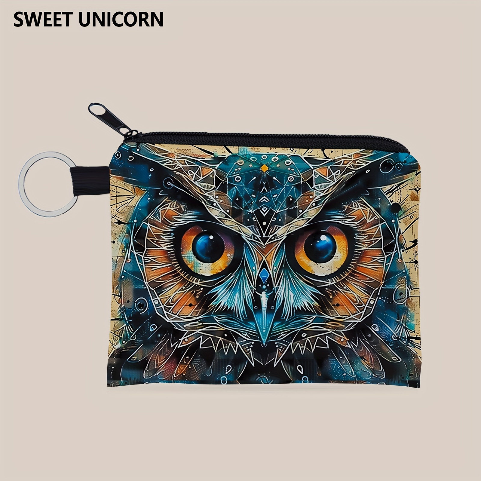 

Owl Purse Keychain - , Zippered For Women & -