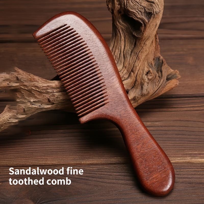1pc/2pcs Solid Wood Natural Comb Men Women Special Anti-static Massage Home Solid Wood Comb Gift Self-use