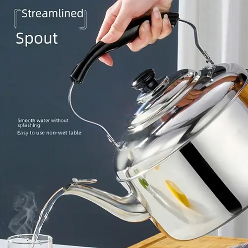 대용량 스테인리스 스틸 주전자 - 3l ~ 11l 다용도 주전자, 인덕션 및 가스 스토브용, 201 재질, 보온 설계, 가정 및 레스토랑 사용 - 식기 세척기 사용 불가, 전자 레인지 사용 가능