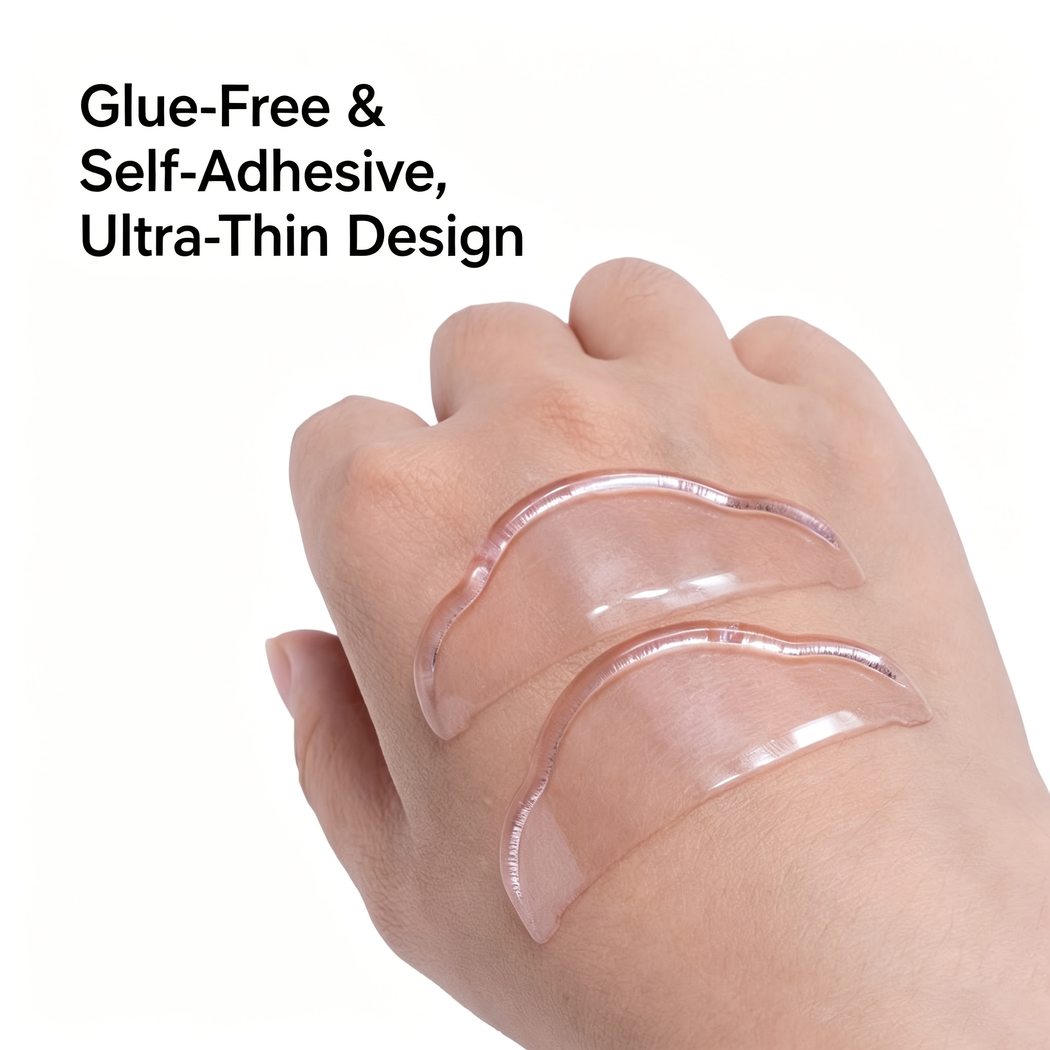 TEMU Glue-free Ultra-thin Self-adhesive Eyelash Curling Pads For Eyelash Softening, Keratin Curling Tool With Self-stick Rolling Rods