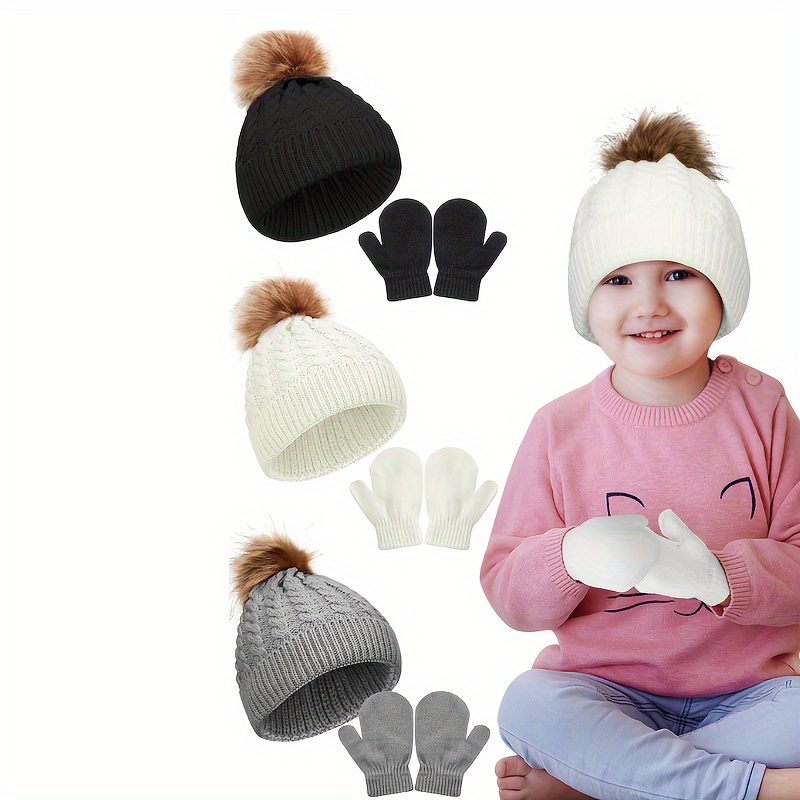 Gorros Manoplas Bebés Recién Nacidos Algodón Niños Niñas - Temu